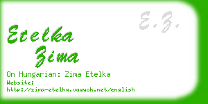 etelka zima business card